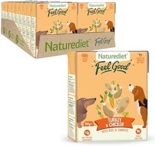 Naturediet - Feel Good Wet Dog Food, Natural and Nutritionally Balanced, Turkey & Chicken, 390g (Pack of 18)