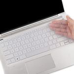 Saco Laptop Keyboard Protector Cover Compatible for HP 14s cf3047TU 14-inch Laptop - Transparent