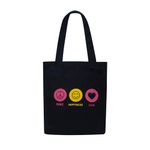 DOODLE Eco-Friendly Reusable Cotton Canvas Tote Bag with Outer & Inner Zip Pocket |Travel, Shopping, College & Office Bag (Three Essentials)