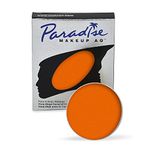 Mehron Makeup Paradise Makeup AQ Face and Body Paint Pro Size | Perfect for, Special FX, Cosplay, and Halloween | Water Activated Face Paint & Body Paint 1.4 oz (40 g) (Orange)