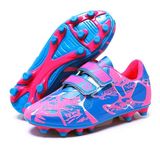 Boys Football Boots Kids Girls Shoes Soccer Athletics Trainers Sport Shoes Running Shoes Teenager Outdoor Football Shoes Sneakers for Unisex Rose