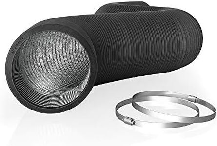 AC Infinity Flexible 8-Inch Aluminum Ducting, Heavy-Duty Four-Layer Protection, 8-Feet Long for Heating Cooling Ventilation and Exhaust