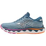 Mizuno Womens Wave Horizon 6 Running Shoes Blue Ashes/Silver 4 (37)
