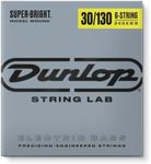 Dunlop DBSBN30130 Super Bright Bass Strings, Nickel Wound, Medium, 030-.130, 6 Strings/Set