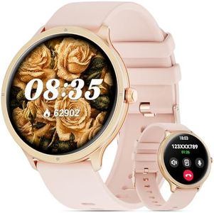 Smart Watch for Men Women, 1.75" AMOLED Screen, Bluetooth Calling, Fitness Tracker with Heart Rate Sleep Monitor Pedometer, IP68 Waterproof, 100+ Sport Modes, Smartwatch Compatible with Android iPhone