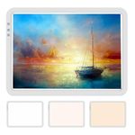 A3 Rechargeable Light Pad - Sponake Portable Wireless Light Board/Box for Tracing Diamond Painting, Weeding Vinyl, Drawing Copy, 3 Color & 6 Level Adjustable Brightness Super Bright Light up