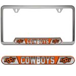 FANMATS Oklahoma State University Embossed License Plate Frame