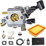 SR430 SR450 Carburetor Kit Fit for Stihl Backpack Mistblower BR350 BR430 BR450 Blower Replace 4229 129 0901 Compatible with Zama C1Q-S209C C1Q-S210 C1Q-S210B