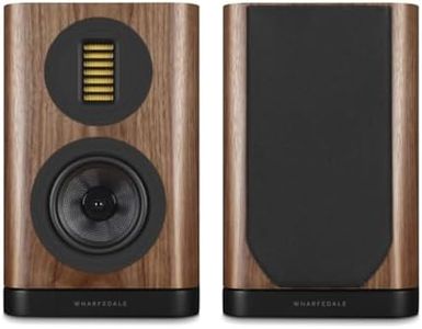 Wharfedale EVO 5.1 Bookshelf Speakers (Pair) – 5″ Woven Kevlar Woofer, 35 × 70 mm AMT Tweeter, Bass‑Reflex, Walnut (Walnut)