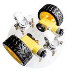 Robocraze Smart Car Chassis 2 WD; Robot tracing Magnetic Car Rt-4; Avoidance Car with Code Disk compatible with Arduino