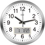 HITO 14 Inch Silent Wall Clock Batt