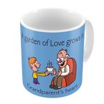 Indigifts Ceremic Coffee Mug for Grand Father|330 Ml| Love Grows in Grandparent's Heart | Gift For Grand Father,Birthday Gift For Dada jee, Gift for Grandpa, Ceremic Coffee Mug For Grand Father(Multi)