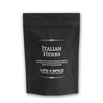 Life of Spice Italian Herbs | Great Italian Herb Blend | (18g) with Recipe Card | Oregano, Thyme, Rosemary & Basil | Ratatouille/Roasted Veg | Trattoria style Pizza & Pasta | All Natural/Gluten Free