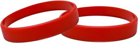 PAC Supplies Global Ltd 10 Pack Of Adult Silicone Wristbands (Dark Red)