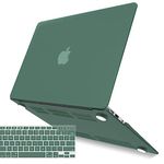 iBenzer Compatible with Old Version MacBook Air 13 Inch Case (2010-2017 Release), Models: A1466 / A1369, Plastic Hard Shell Case with Keyboard Cover for Mac Air 13, Midnight Green, CA-A13-MTGN+1A