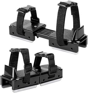 Shupakul 1 Pair Toddler Ice Skates- Adjustable Kids Ice Skates- Double Runner Ice Skates with Strap Fastening for Toddlers, Kids, Junior Skater (Black)