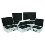 Citronic | Aluminium CD Storage Case – Holds 40 CDs – Lockable DJ Flight Case with Padded Interior & Dividers – Secure Music Storage Box with Carry Handle & Removable Lid