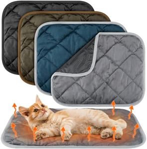 Clysee 4 Pack Self Heating Cat Pad Self Warming Dog Mat Reflects Body Heat Extra Warm Thermal Pet Pad Washable Dog Cat Bed Crate Bed Mat Blanket (16 x 20 Inch,Mixing Colors)