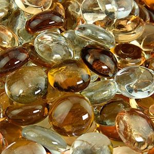 Desert Hills - Blended Fire Glass Beads for Indoor and Outdoor Fire Pits or Fireplaces | 10 Pounds | 3/4 Inch