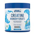 Applied Nutrition Creatine Flavoured - Creatine Monohydrate Micronized Powder with Flavour, Increases High-Intensity Physical Performance (250g - 50 Servings) (ICY Blue Razz)