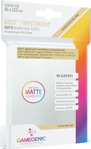GAMEGEN!C- Matte Dixit Sleeves 81 x 122 mm (90), Clear Colour (GGS10055ML)