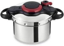 Tefal P4620768 Clipso Minut Easy Pressure Cooker, Stainless Steel, 6 Litre, 37 x 25.2 x 22.2 cm