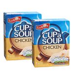 Batchelor's Cup A Soup 4 Sachets - Chicken - 2 Pack, 2 x 81 g