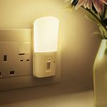 Night Light Plug in Wall, LOHAS Dimmable Night Lights Dusk to Dawn, Warm White 3000K, 5-80LM, Night Light Kids for Children’s Room, Hallway, Stairs, Bedroom