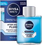 NIVEA MEN Protect & Care After Shave Fluid (100 ml), Soothing After Shave, Skin Care with Aloe Vera and Pro Vitamin B5