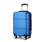 Kono Suitcase 20'' Travel Carry On Hand Cabin Luggage Hard Shell Travel Bag Lightweight, Navy