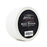 Gaffer Power Bookbinding Tape, White Cloth Book Repair Tape Safe Cloth Library Book Hinging Repair Tape, Made in The USA, Acid Free and Archival Safe