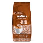 Lavazza Crema E Aroma Whole Bean Coffee Blend, Medium Roast, 6 x 1 kg Bags, Balanced medium roast with an intense, earthy flavor and long lasting crema, Non-GMO