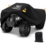 Tokept ATV Cover, Waterproof Heavy Duty 4 Wheeler Cover Quad Cover All Season Weather Proof Outdoor UV Protection for 86 Inch Polaris Kawasaki Yamaha Suzuki Honda (XXLarge)