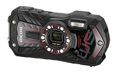 Ricoh WG-30 Black16 Digital Camera with 5X Optical Image Stabilized Zoom Waterproof 12M with 3-Inch LCD (Black)