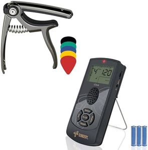 Ultimate Musician's Toolkit: 4-in-1 Capo and iClick Digital Metronome