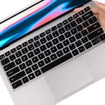 Keyboard Cover for New Dell Inspiron 14 5000 5410 5415 5418, Dell Inspiron 14 7000 7415 2-in-1 Lastest Dell Inspiron 13 5310, Dell Latitude 3320 3420 14" Skin (Not Fit Dell Latitude 5410)-Black