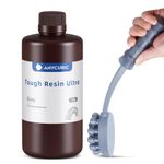 Anycubic Ultra Tough Resin, 3D Printer Resin with Strong Impact Resistance, High Flexibility and Low Odour, Widely Compatible with All LCD Resin 3D Printers(1kg, Grey)