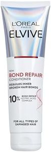 L'Oreal Paris Elvive Bond Repair Conditioner, with Citric Acid Complex, Deep Repair & Bonding Hair Care for Severely Damaged Hair, 98% Less Breakage, 82% Stronger, 150ml