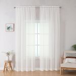 Simplebrand Ivory Sheer Curtains 84