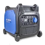 Hyundai 6600W / 6.6kW Petrol Inverter Generator, Remote Keyfob & Electric Start, Wheels & Closed Case Design, DC & USB Quiet Generator, 3 Year Warranty