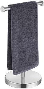 KES Towel Rack T-Shape Hand Towel Holder Stand Total Height 43.2CM SUS304 Stainless Steel for Bathroom Vanity Countertop Brushed Finish, BTH208S20-2