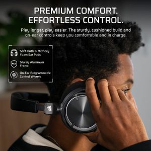 Corsair VIRTUOSO MAX Wireless Gaming Headset – High-Fidelity Audio