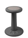 Studico ActiveChairs Kids Wobble Stool, Flexible Classroom Seating Improves Focus, Posture & Helps ADHD/ADD. Get The Wiggles Out Active Fidget Desk Chairs, Pre-Teen 17.75" Chair, Ages 7-12, Grey