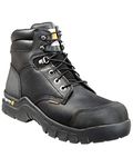 Carhartt Men's CMF6380 Rugged Flex Six Inch Waterproof Work Boot, Black Oil Tanned, 10