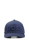 BOSS Mens Sevile-Boss Cotton-twill cap with 3D embroidered logo