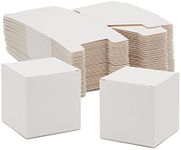 Juvale 100-Pack White 3x3x3 Gift Boxes with Lids for Candles, Ornaments, Crafts, Party Favors, Cupcakes, Holiday, Birthday, Baby Shower, Bridesmaid and Groomsmen Proposal, Easy Assemble