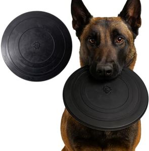 Monster K9 Hardcore Durable Aero Disc - Made in USA - Medium & Large Breeds - Ultra Durable for Aggressive Chewers - Heavy Duty Chew, Tug, & Fetch Dog Toy - 8.25"