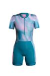 ZONE3 Women's Activate+ Short Sleeve Tri Suit – Performance One-Piece for Triathlon Training & Racing