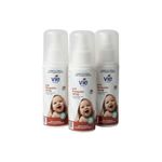 Vie Naturals DEET-Free Anti-Mosquito Spray-On, 100ml, Natural Plant-Based, Safe for Kids and the Whole Family, Travel-Friendly Protection, Pack of 3