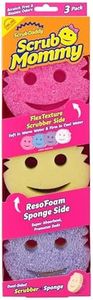 Scrub Daddy Scrub Mommy Sponges - Dish Scrubber + Non-Scratch Cleaning Sponges Kitchen, Bathroom + Multi-Surface Safe - Dual-Sided Dish Sponges for Scrubbing - Online Exclusive (3 Count)